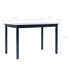Maison Madeleine -  5 Piece Dining Set Solid Rubber Wood Black
